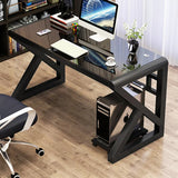 Modern Tempered Glass Tables For Office Furniture Computer desk Tables Light Luxury Gaming Table